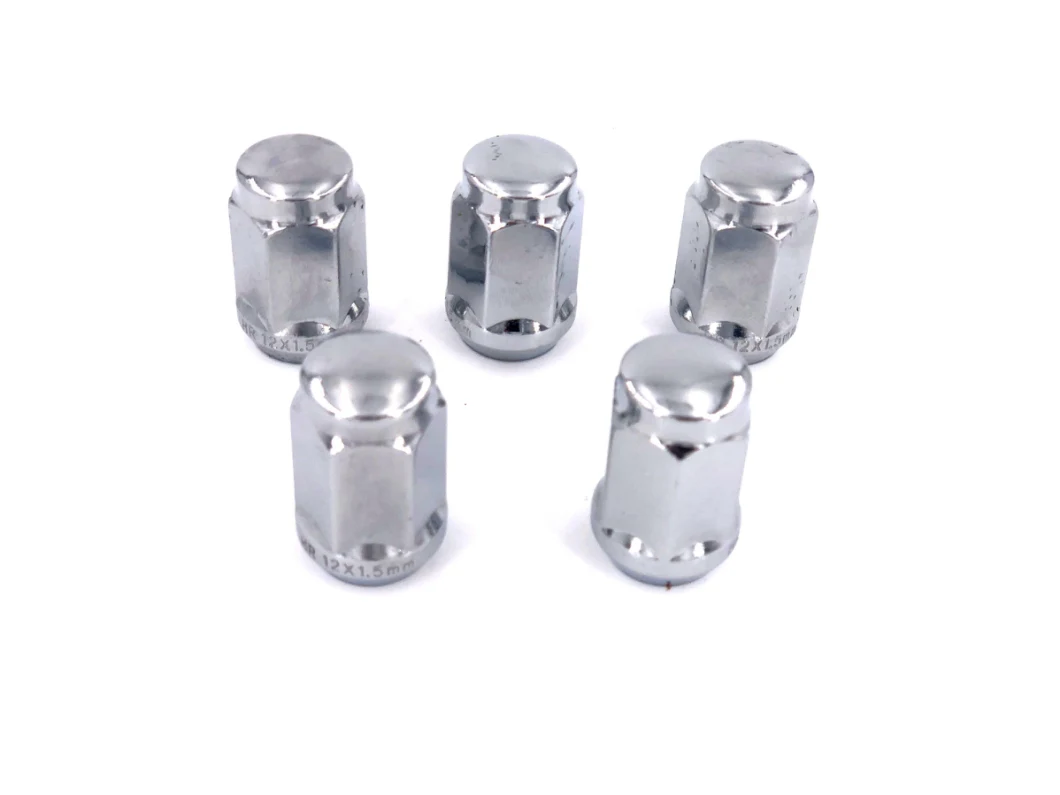 Flange Cap Locking Lug Wheel Hub motorcycle Accessorles Parts Auto Square Nylon Weld Fix Hex Nuts M6*17 Nickel Chrome Zinc