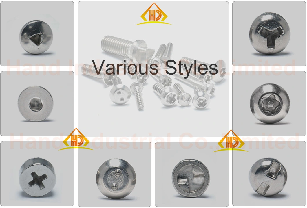 M3 M4 M5 M6 M8 Hexagon Socket Head Cap Flat Head Countersunk Head Screw Machine Screw Stainless Steel