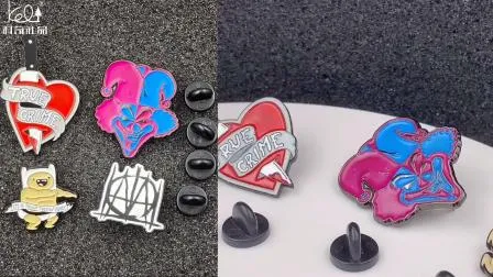 Suprimentos DIY Artesanato Cartoon Animal Legal Anime Bonito Metal Duro Esmalte Emblema Dourado Souvenir Impressão Pino de Lapela Broche Colar Pino de Esmalte Macio para Mochila