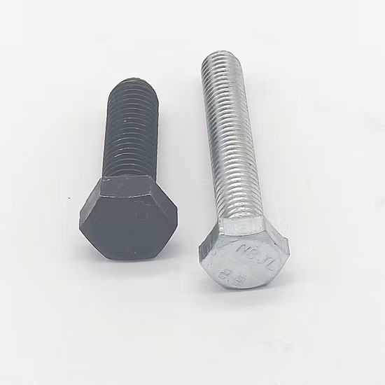 DIN-933/931 8.8 10.9 Parafusos sextavados de aço carbono Chs Parafusos galvanizados