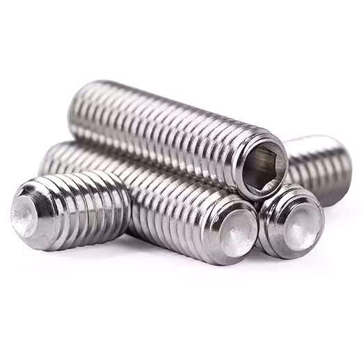 Parafuso de ajuste de fábrica na China Parafuso de fixação com ponta de copo feito de liga de aço/aço carbono