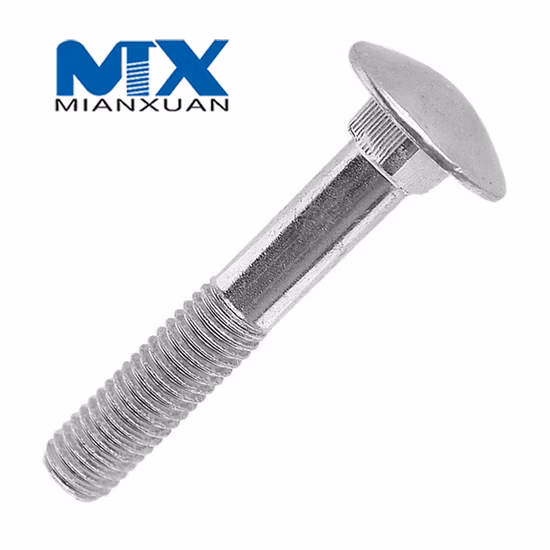 Parafuso de transporte DIN 603 Parafusos de cabeça em forma de copo com pescoço quadrado