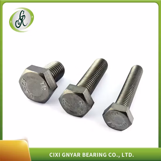 Parafuso de cabeça hexagonal de aço carbono grau 8.8 10.9 DIN931